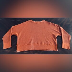 Prologue Women's Terracotta Orange Crew Neck Knitted Sweater | Size XL